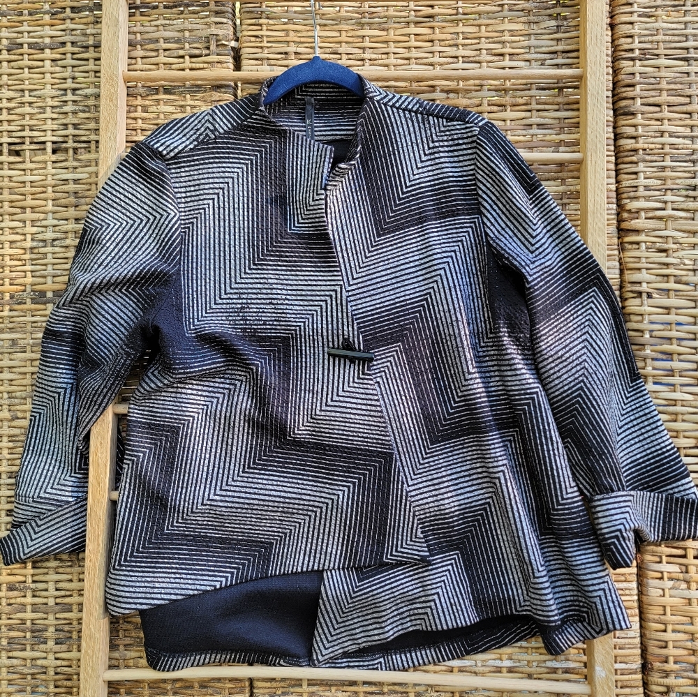 Stunning  Mettalic Jacket in Black and Silver